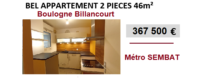OPPORTUNITE d'achat 2P Boulogne Billa...
